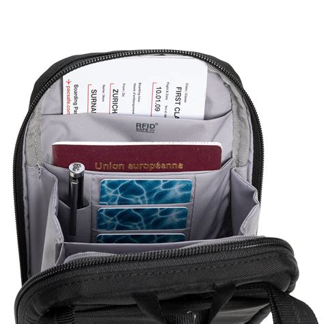 pacsafe® rfidsafe™ rfid blocking tech crossbody